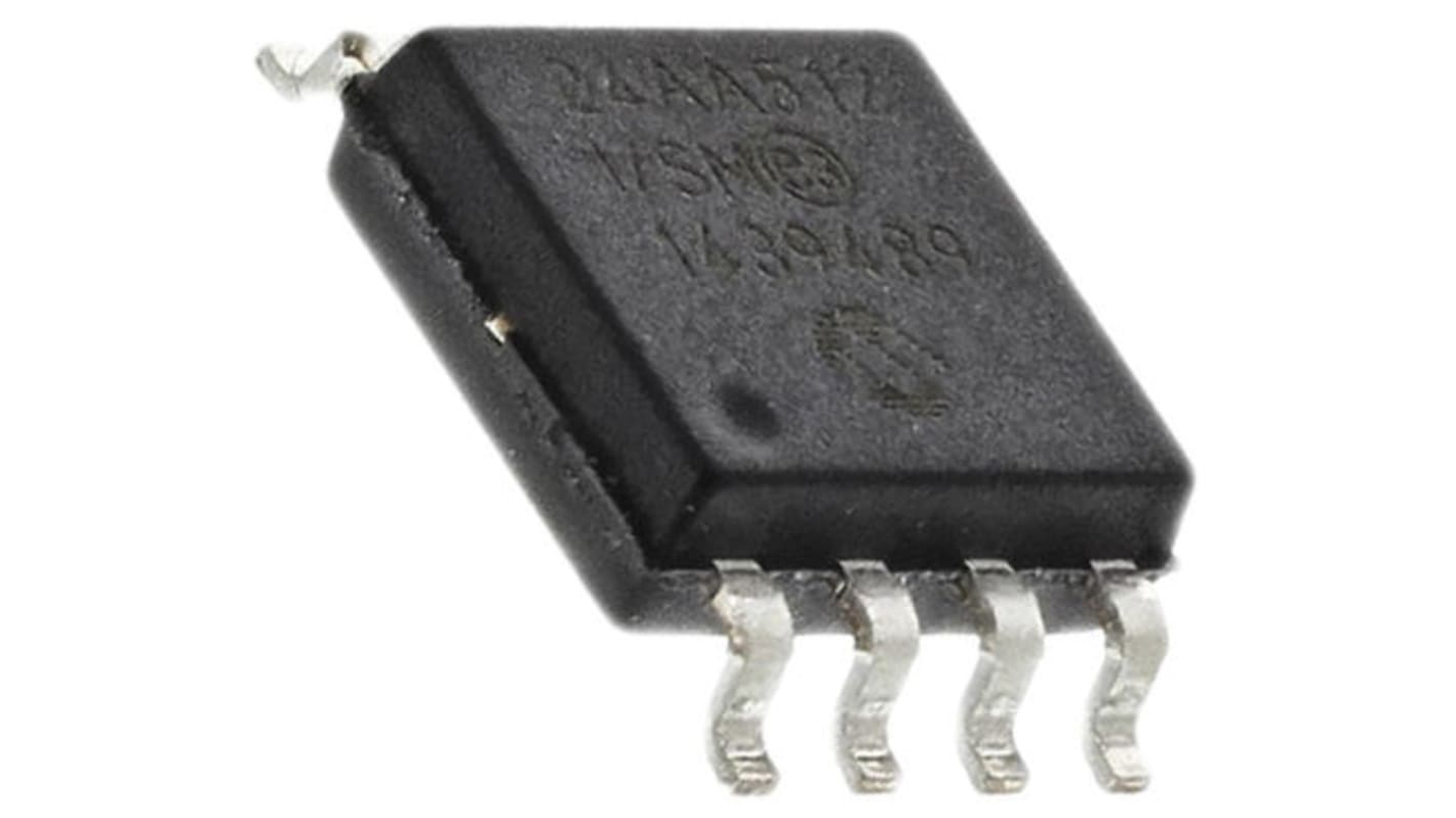 Microchip 24AA512-I/SM, 512kbit Serial EEPROM Memory, 900ns 8-Pin SOIJ Serial-I2C