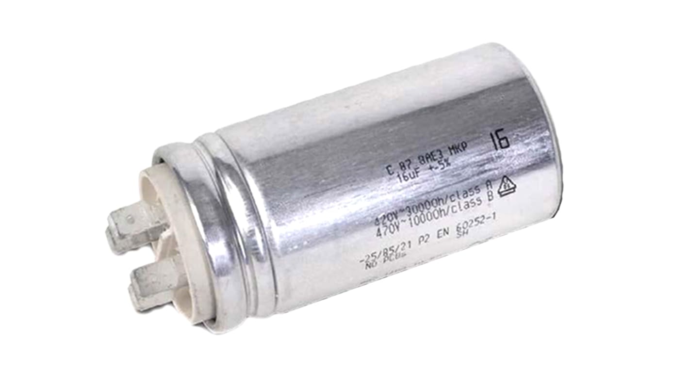 KEMET C87 Polypropylene Film Capacitor, 450V ac, ±5%, 1.8μF