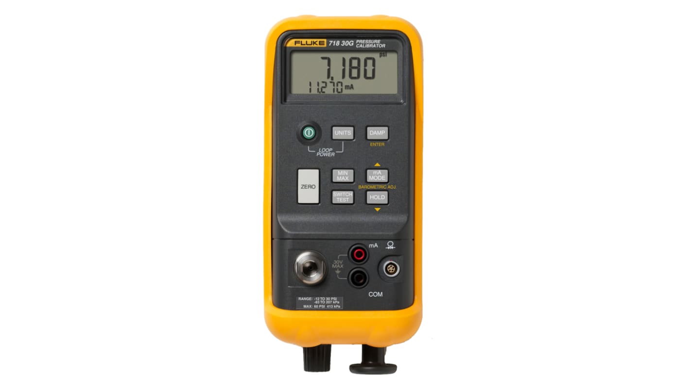 Fluke 718 -850mbar to 2bar Pressure Calibrator - With RS Calibration