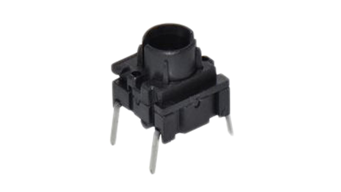 MEC 轻触开关, PCB安装, PC针脚端接, 单刀单掷, 12.5 x 10.4mm, IP67, 绿色执行器