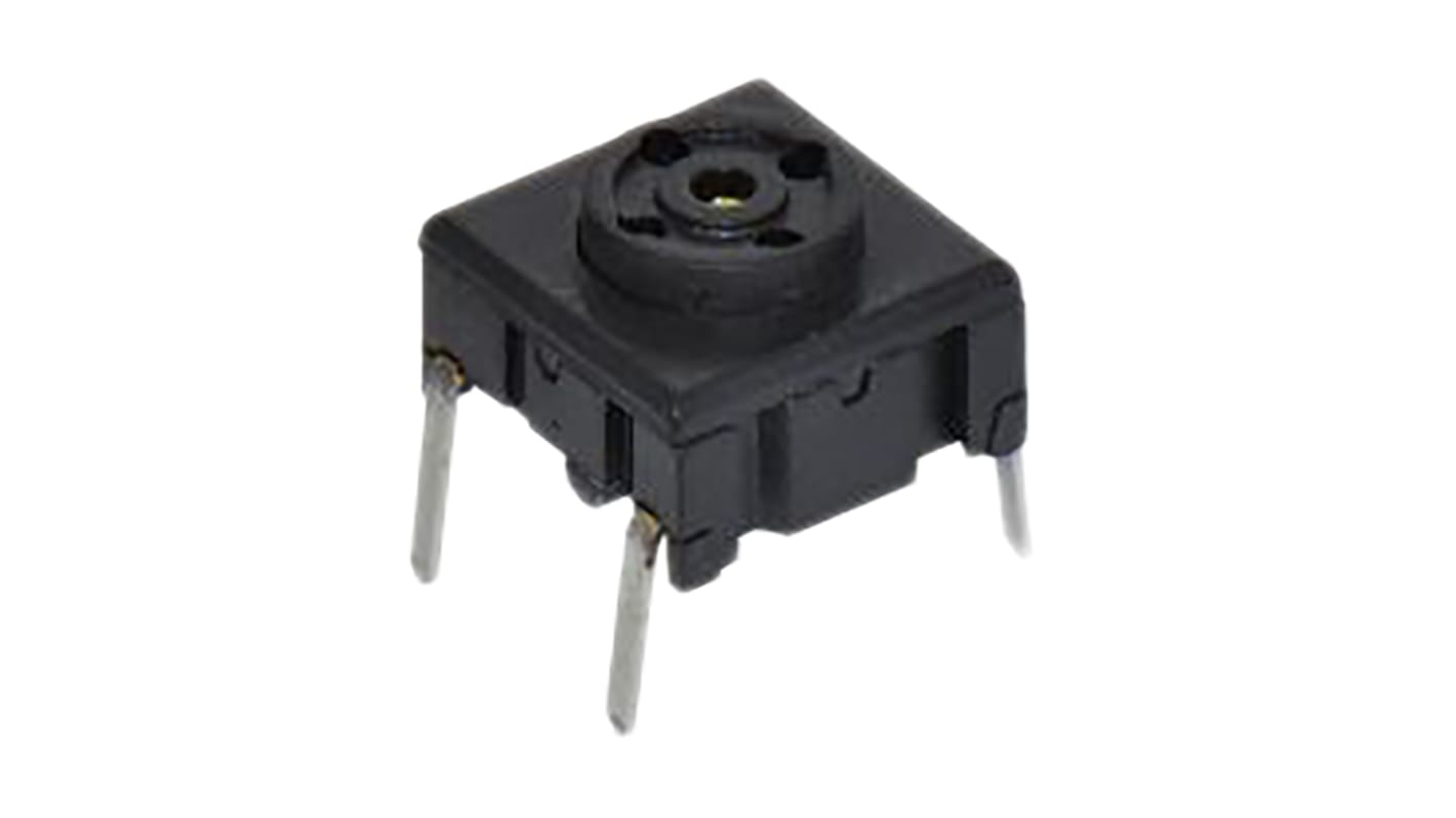 MEC IP67 Black Flat Button Tactile Switch, SPST 50 mA 6.5 (Dia.)mm PCB