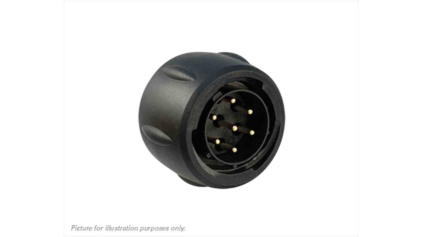 Souriau Sunbank by Eaton Circular Connector, 8 Contacts, Cable Mount, Socket, Male, IP68, IP69K, UTS Series