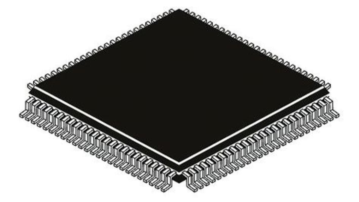 Microchip dsPIC33EP单片机, dsPIC内核, 100针, TQFP, 最大60MHz, 536 kB 闪存, 52 kB RAM