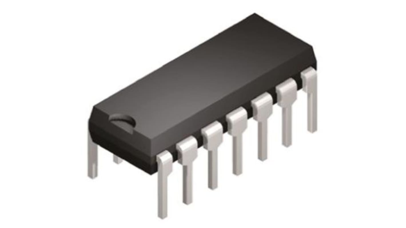 Driver de MOSFET TC4468CPD, CMOS 1,2 A 18V, 14 broches, PDIP