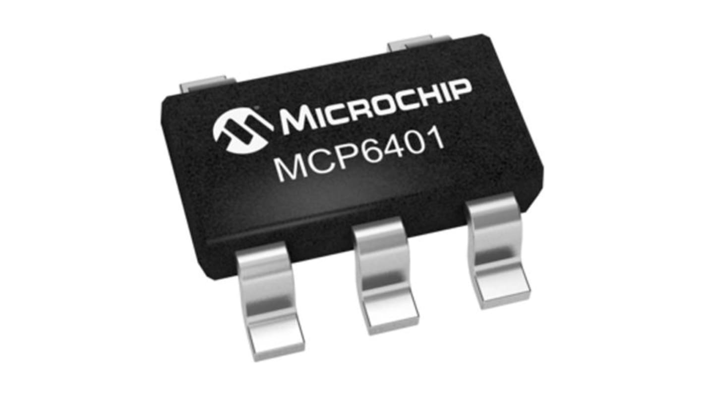 Amplificateur opérationnel Microchip, montage CMS, alim. Simple, SC-70 1 5 broches