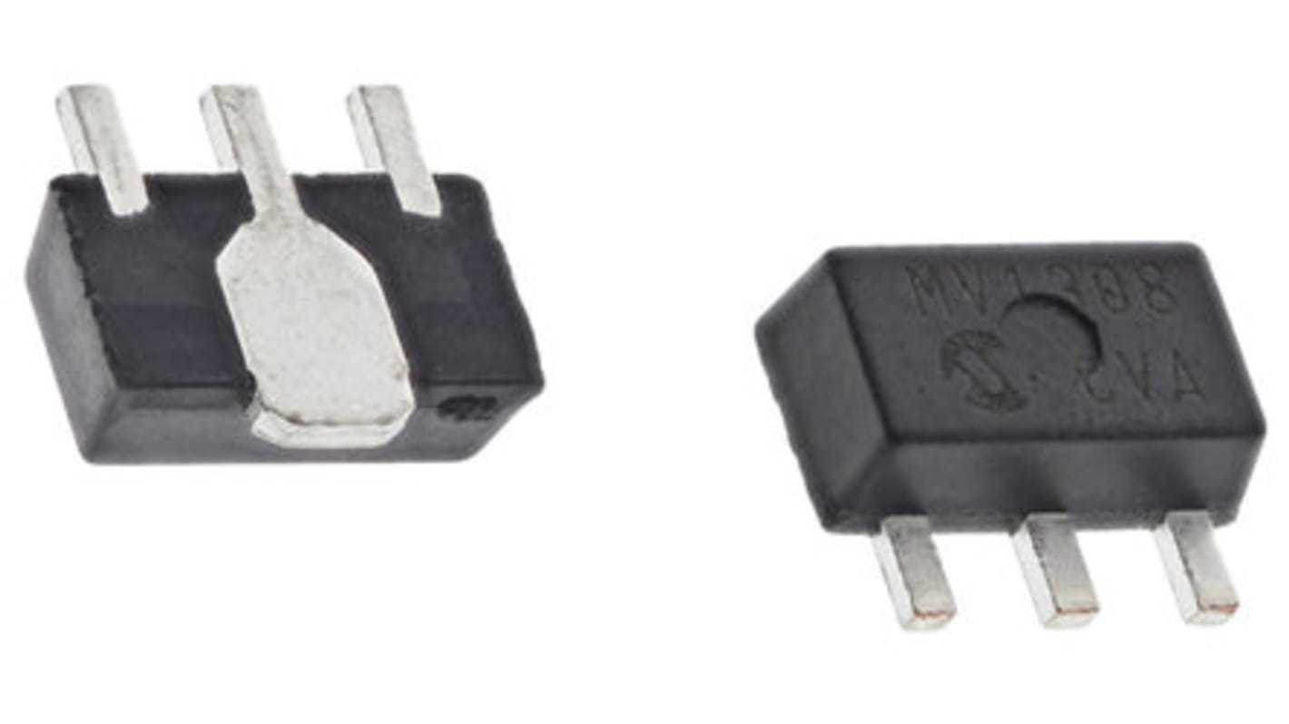 Microchip LDO稳压芯片, 5 V输出, 150mA最大输出, 单路输出, SOT-89, 3针, 贴片安装, -40 °C→+125 °C, ±0.4%精度