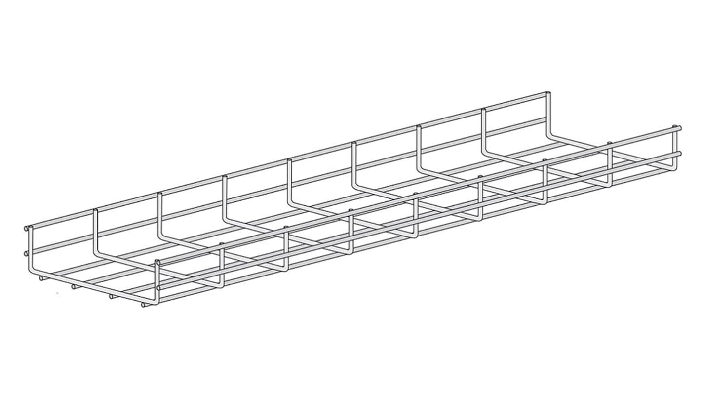 RS PRO Wire, Electrogalvanised steel 3m x 150 mm x 60mm