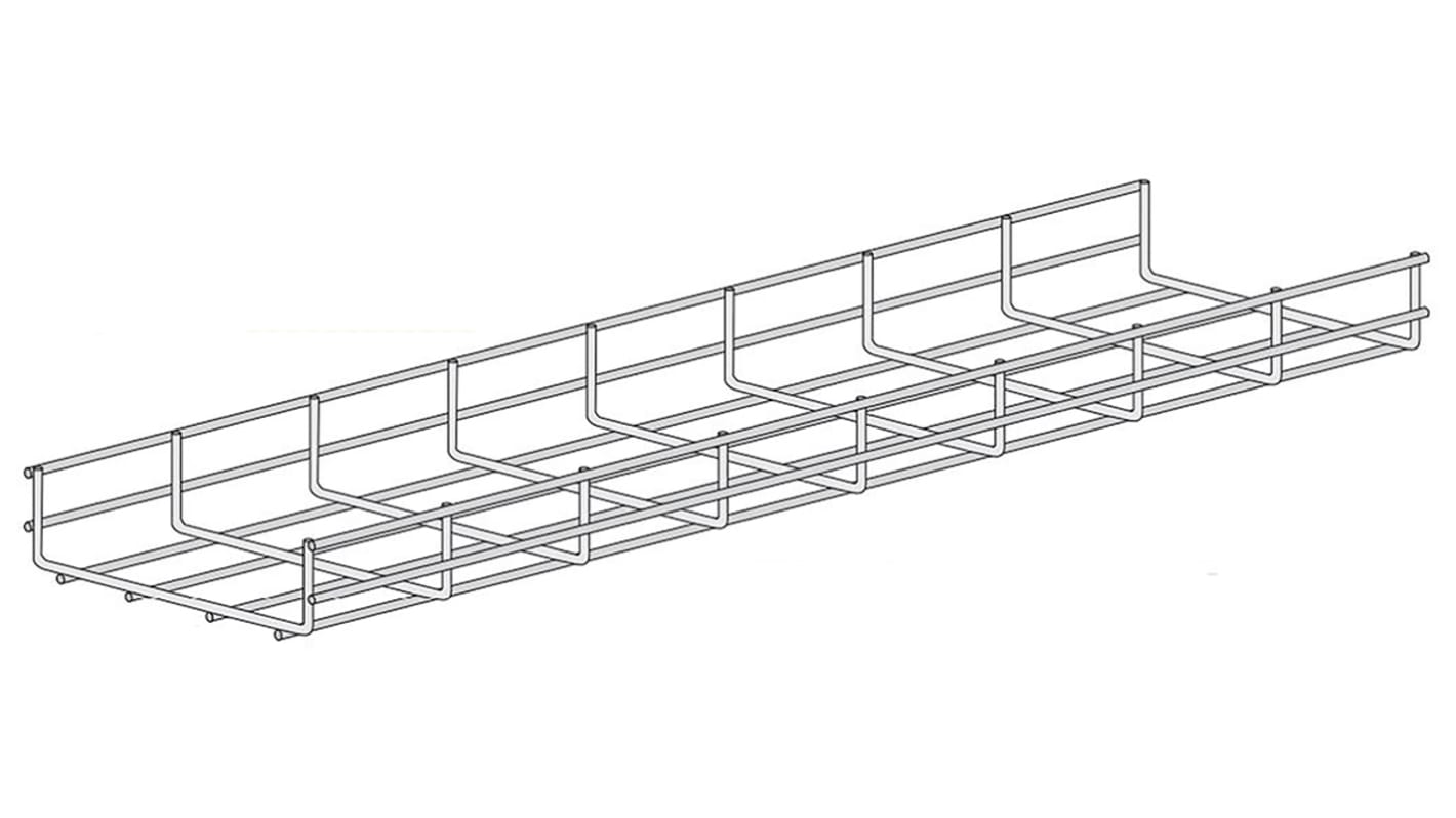 RS PRO Wire, Electrogalvanised steel 3m x 200 mm x 60mm