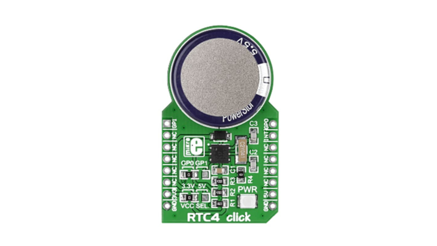 MikroElektronika MIKROE-1891, RTC4 Real Time Clock (RTC) mikroBus Click Board for DS2417