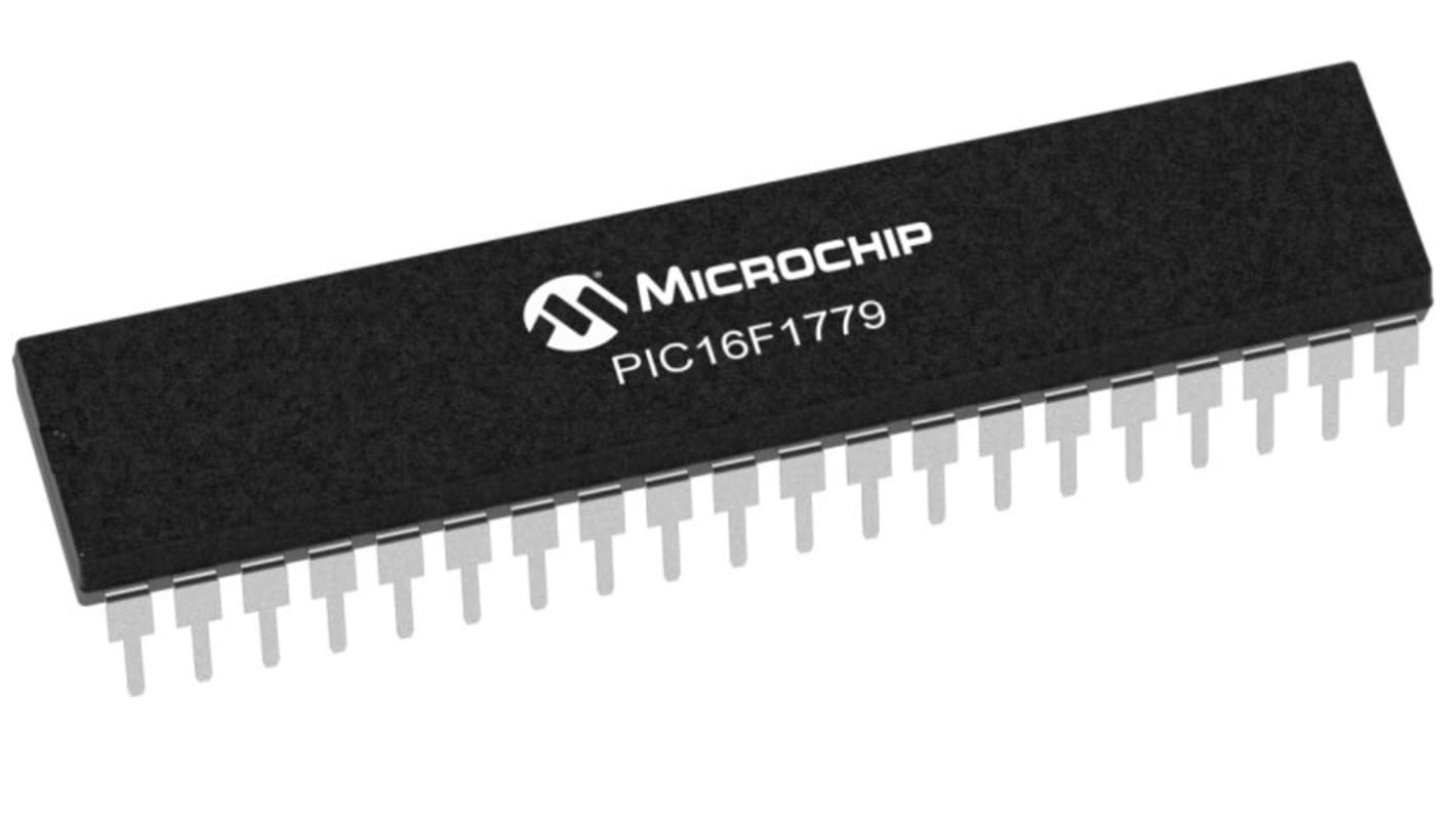 Microcontrolador Microchip PIC16F1779-I/P, núcleo PIC de 8bit, RAM 2 kB, 32MHZ, PDIP de 40 pines