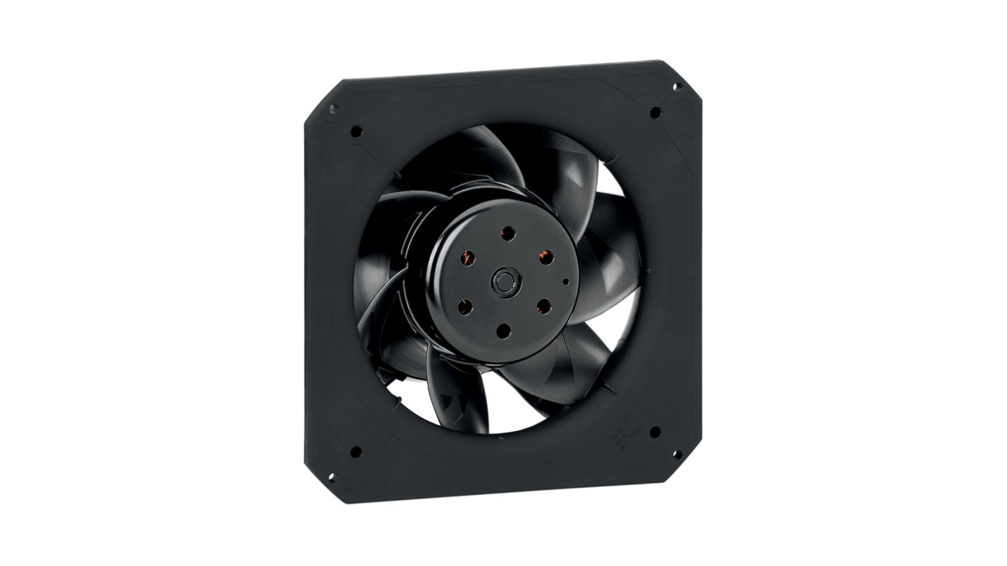 ebm-papst Axial Fan, 48 V dc, DC Operation, 1475m³/h, 275W, 5.8A Max, IP44, 225 x 225 x 89mm