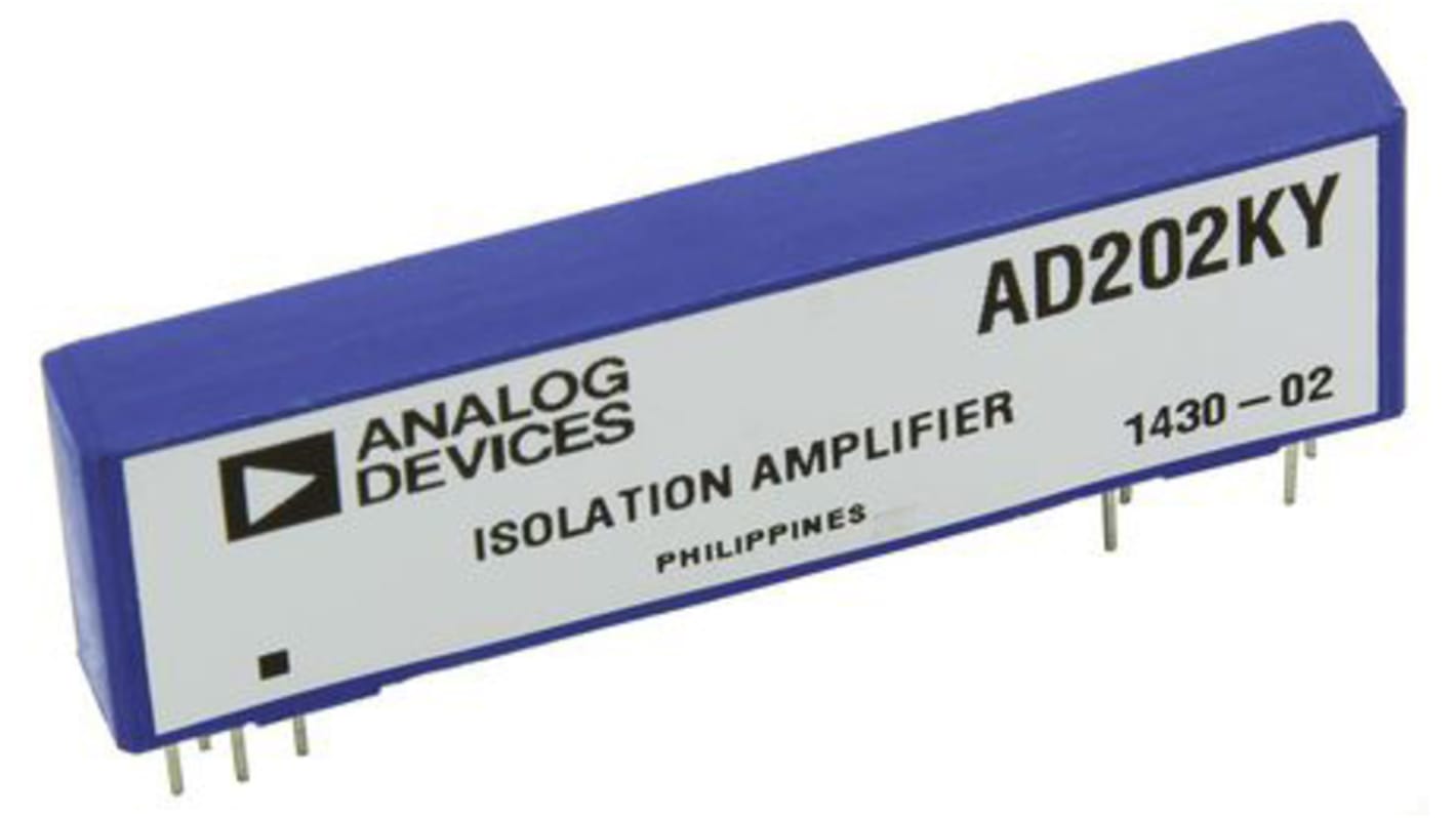 AD202KY Analog Devices, 2-Channel Isolation Amplifier, 15 V, 10-Pin SIP