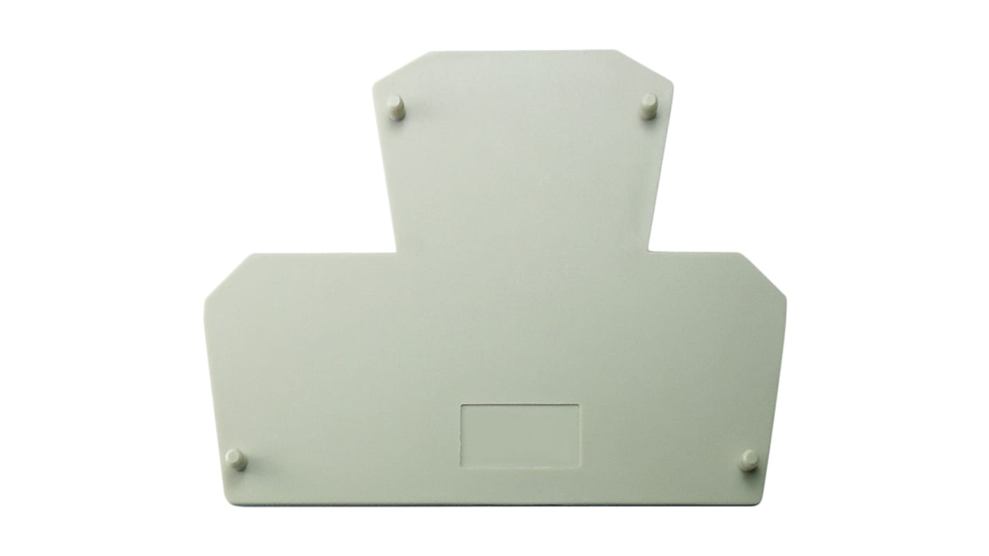 RS PRO End Cover for Use with DIN Rail Terminal Blocks