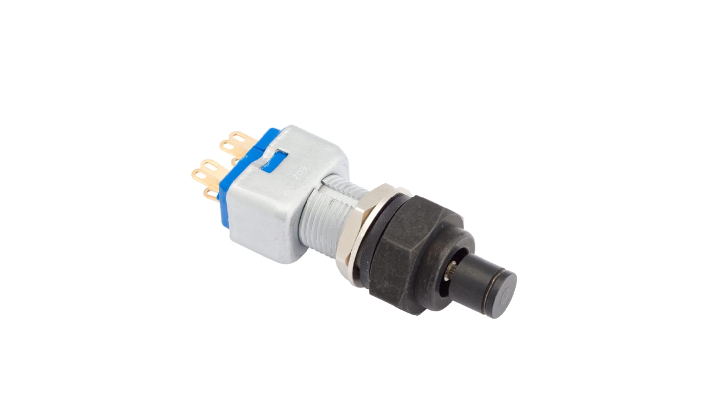 EOZ Push Button Switch, Momentary, Panel Mount, 10.2mm Cutout, DPDT, 48 V dc, 220V ac, IP65, IP67