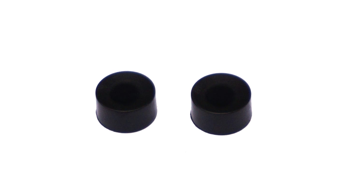 EOZ Black Push Button Cap for Use with DJET Push Button, 13 (Dia.) x 6mm