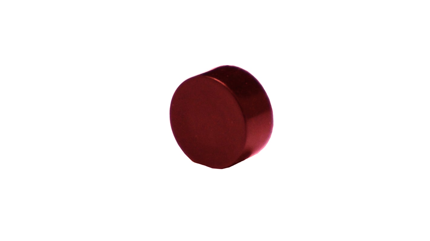 EOZ Red Push Button Cap for Use with 10 mm Push Button, 9 (Dia.) x 5mm