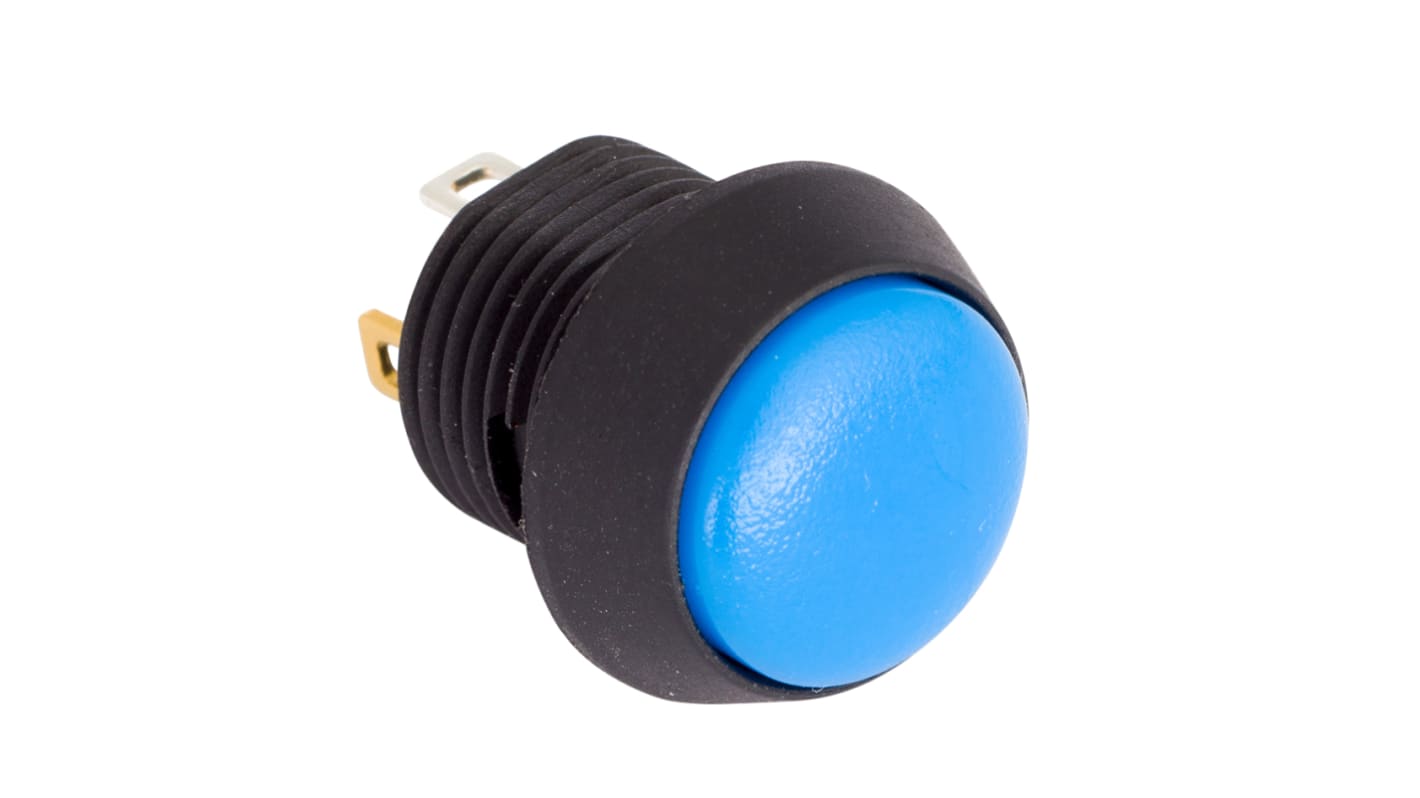 EOZ Push Button Switch, Momentary, Panel Mount, 12mm Cutout, SPST, 5V, IP67