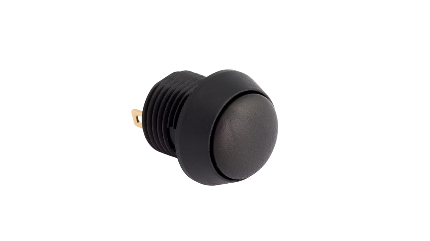 EOZ Push Button Switch, Momentary, Panel Mount, 13.5mm Cutout, SPST, 5V, IP67