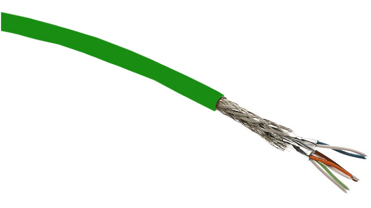 HARTING Ethernet-kabel Cat5, Grøn PUR kappe, 50m