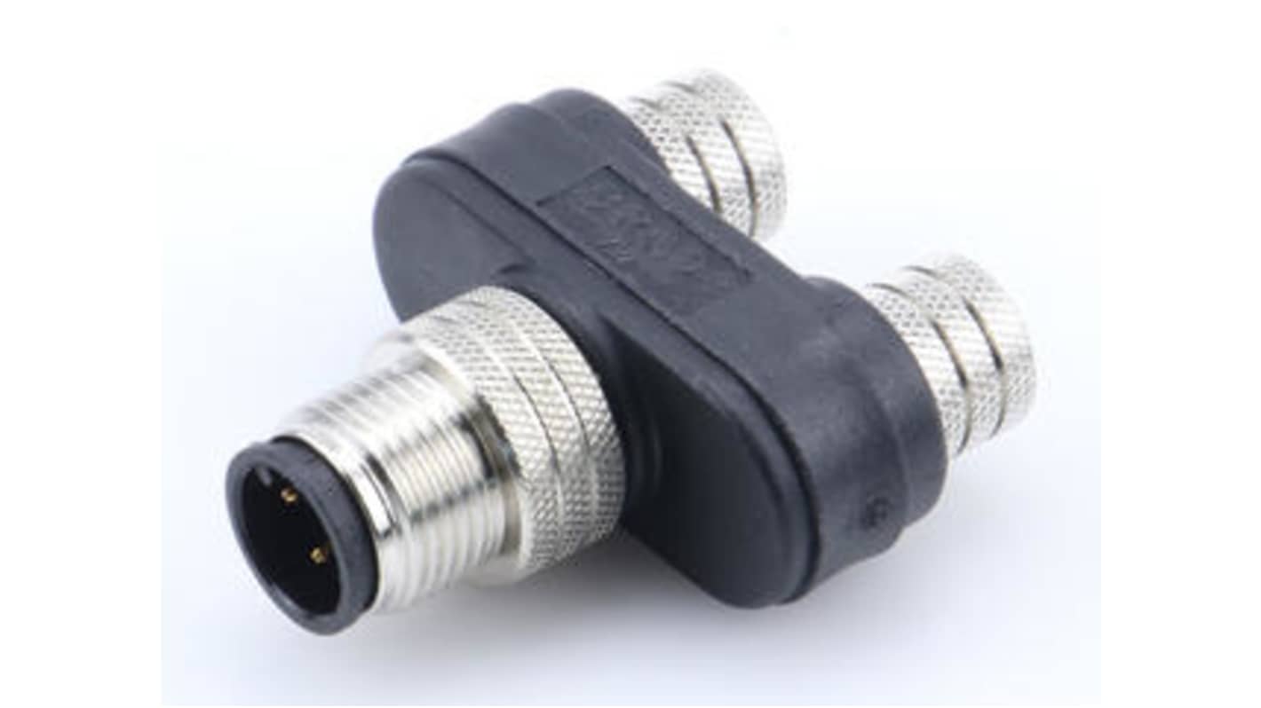 Brad from Molex 3 Pole M8 Plug to 4 Pole M8 Socket Adapter
