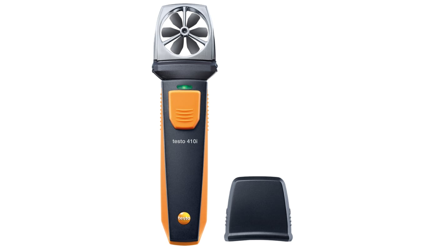 Testo 410i Vane Anemometer, 30m/s Max, Measures Air Velocity, Temperature