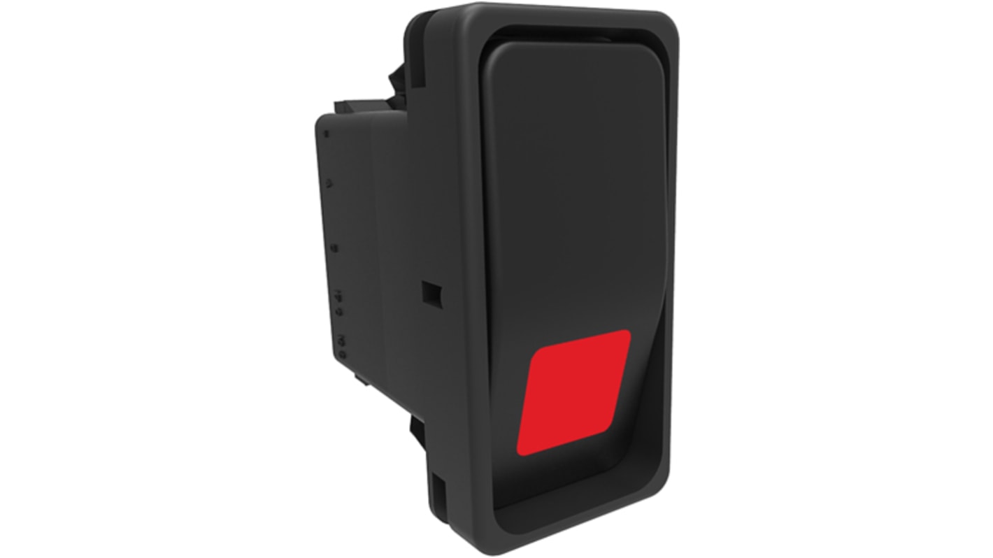 Carling Technologies Illuminated DPST, On-Off Rocker Switch Panel Mount