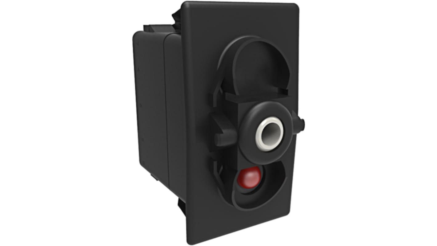 Carling Technologies Illuminated SPST, On-On Rocker Switch Panel Mount