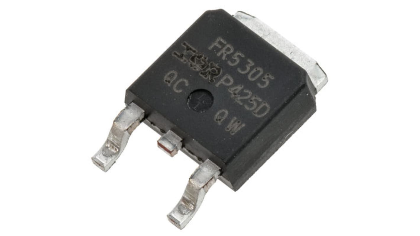 P-Channel MOSFET, 31 A, 55 V, 3-Pin DPAK Infineon IRFR5305PBF