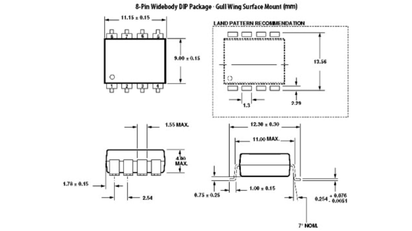 Relais statique Infineon PVT422, 0,12 A, Montage en surface, 400 V