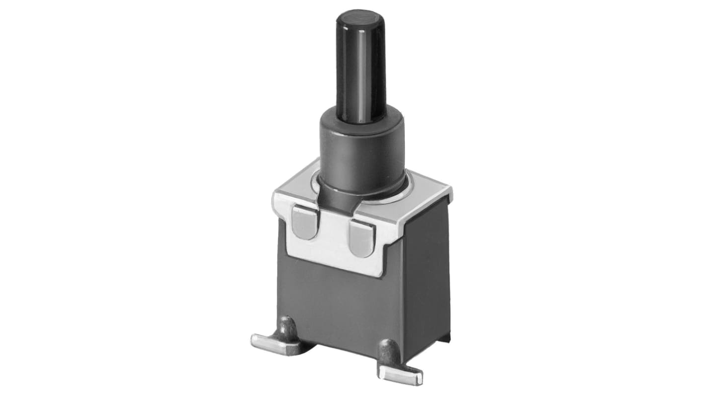 KNITTER-SWITCH Push Button Switch, Momentary, PCB, SPST, 120/250V ac, IP67