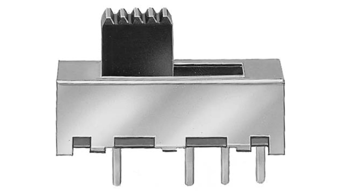 KNITTER-SWITCH Schiebeschalter, 1-poliger Einschalter PCB-Montage 350 mA @ 30 V dc, Löt-Pin