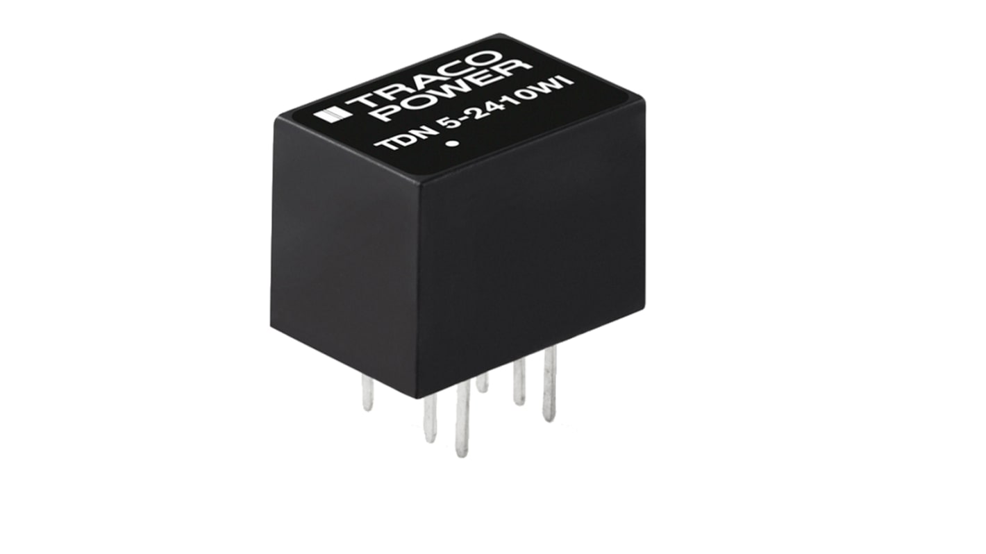 Przetwornica DC-DC, 5W, Uwe 4,5 → 12 V DC, Uwy 24V dc, Iwy 210mA, TRACOPOWER