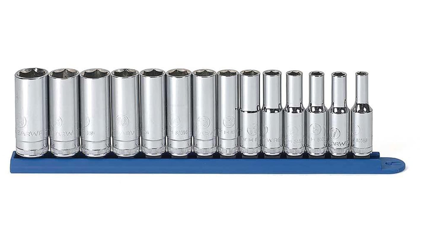 GearWrench 14-Piece Metric 3/8 in Deep Socket Set, 6 point