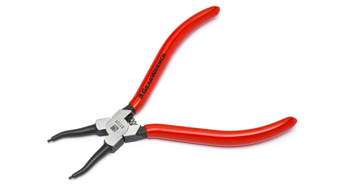 GearWrench Pliers, 7 in Overall, Straight Tip