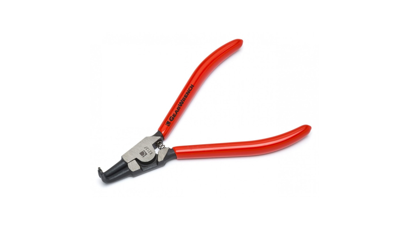 GearWrench Pliers, 9 in Overall, Bent Tip