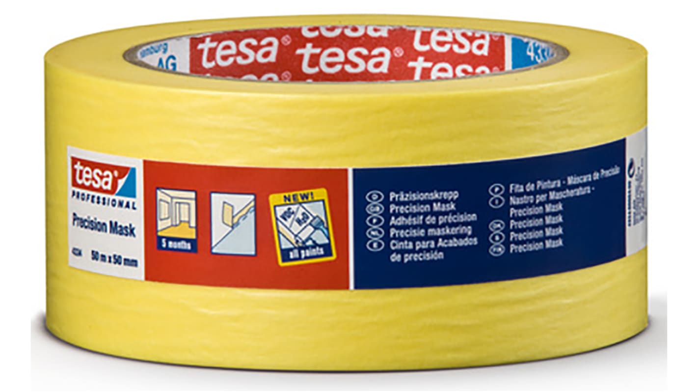 Tesa 4334 Yellow Masking Tape 50mm x 50m