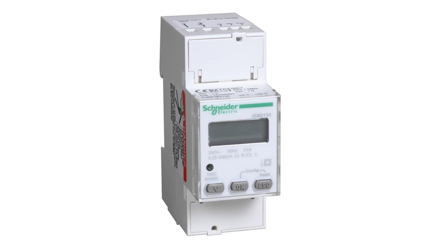 Schneider Electric 1 Phase LCD Energy Meter, Type Electronic