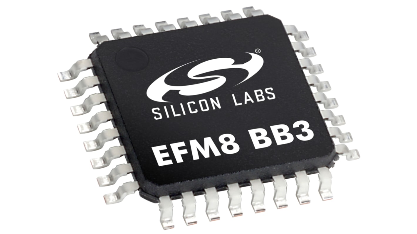 Mikrokontroler Silicon Labs EFM8 QFP 32-pinowy Montaż powierzchniowy 32 kB 8bit 50MHz RAM:2,304 kB Flash 2,2 →
