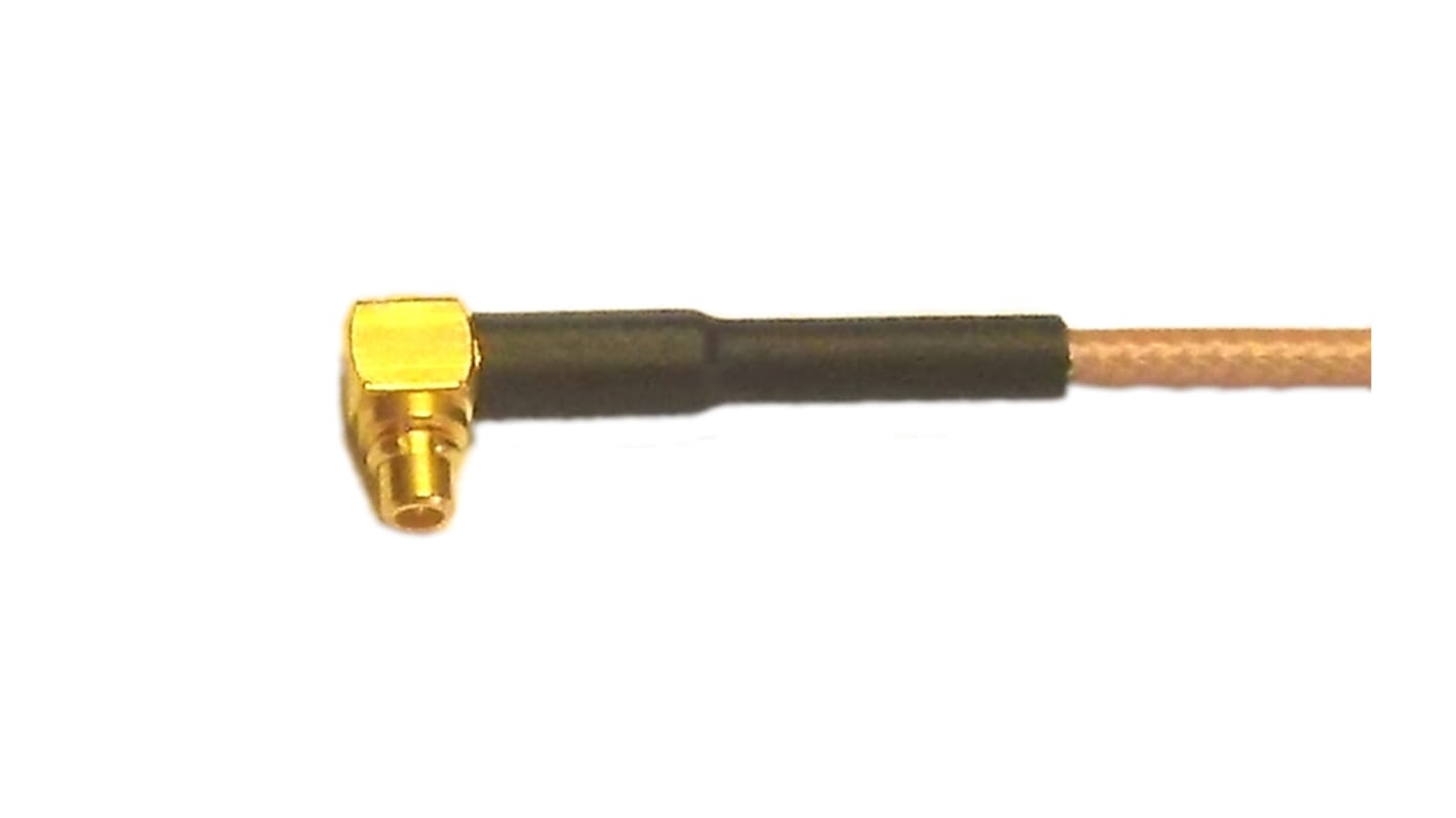 Telegartner Male MMCX to Unterminated Coaxial Cable, 300mm, RG178 Coaxial, Terminated