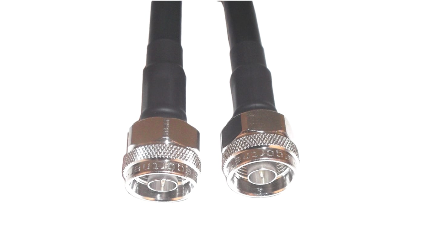 Telegartner Male N Type to Male N Type Coaxial Cable, 3m, RG214 Coaxial, Terminated