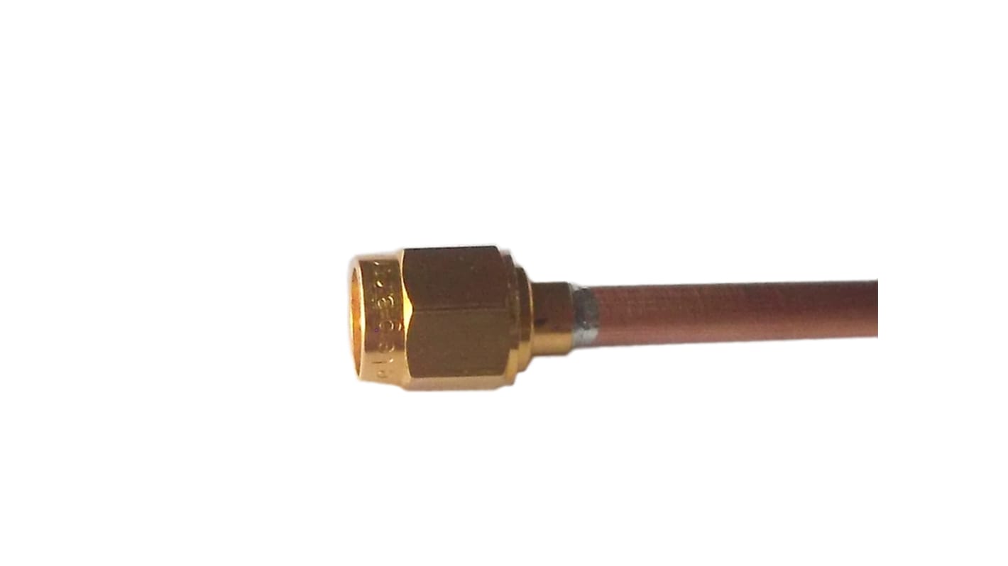 Telegartner Male SMA to Male SMA Coaxial Cable, 250mm, Semi Flex .141 (G10) Coaxial, Terminated