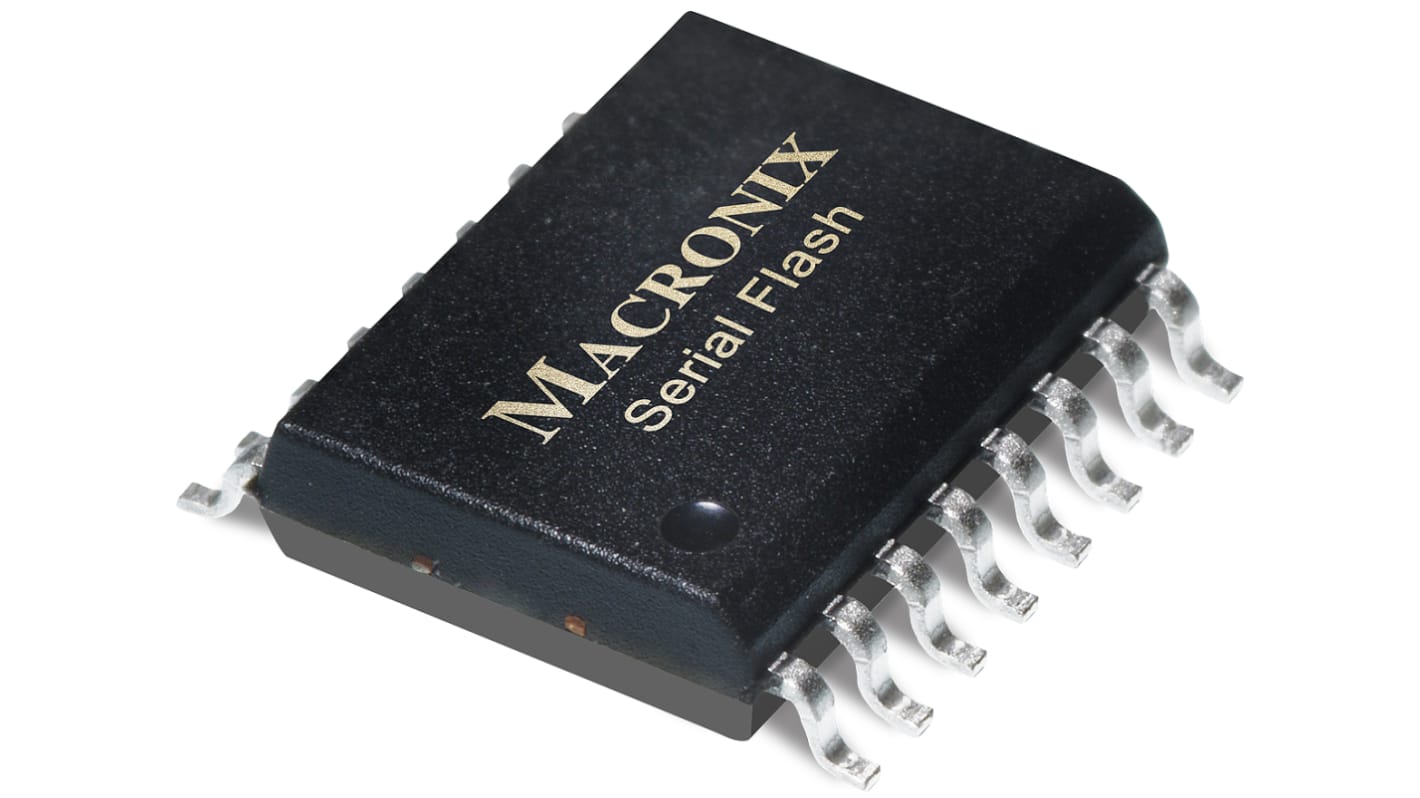 Macronix MX25L Flash-Speicher 64MBit, 16 x 4 Bit, 32 M x 2 Bit, 64 M x 1 Bit, Seriell, 8ns, SOP, 16-Pin, 2,65 V bis 3,6