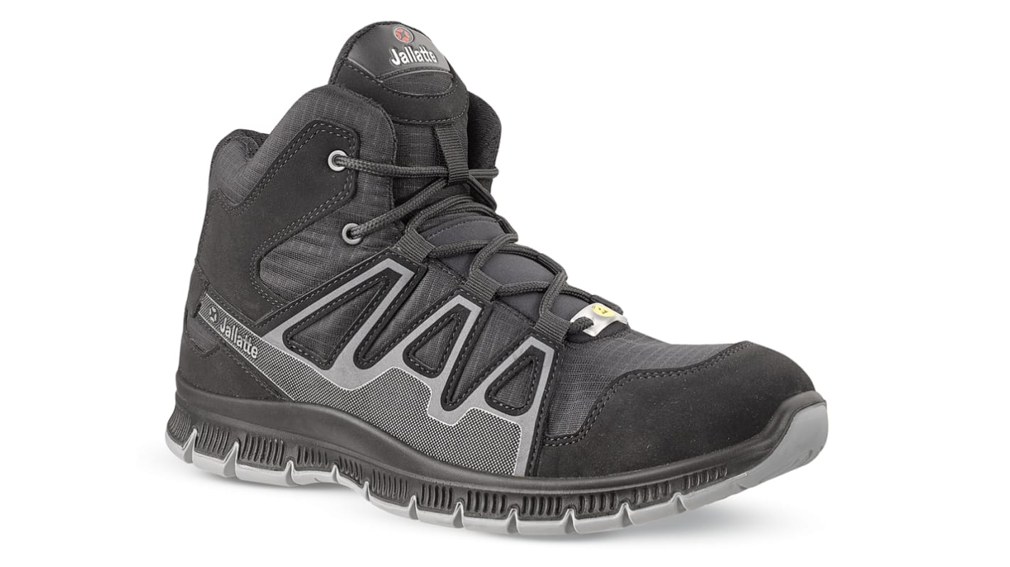 Jalatte Jalsensei Black ESD Safe Polymer Toe Capped Unisex Safety Boots, UK 7, EU 41