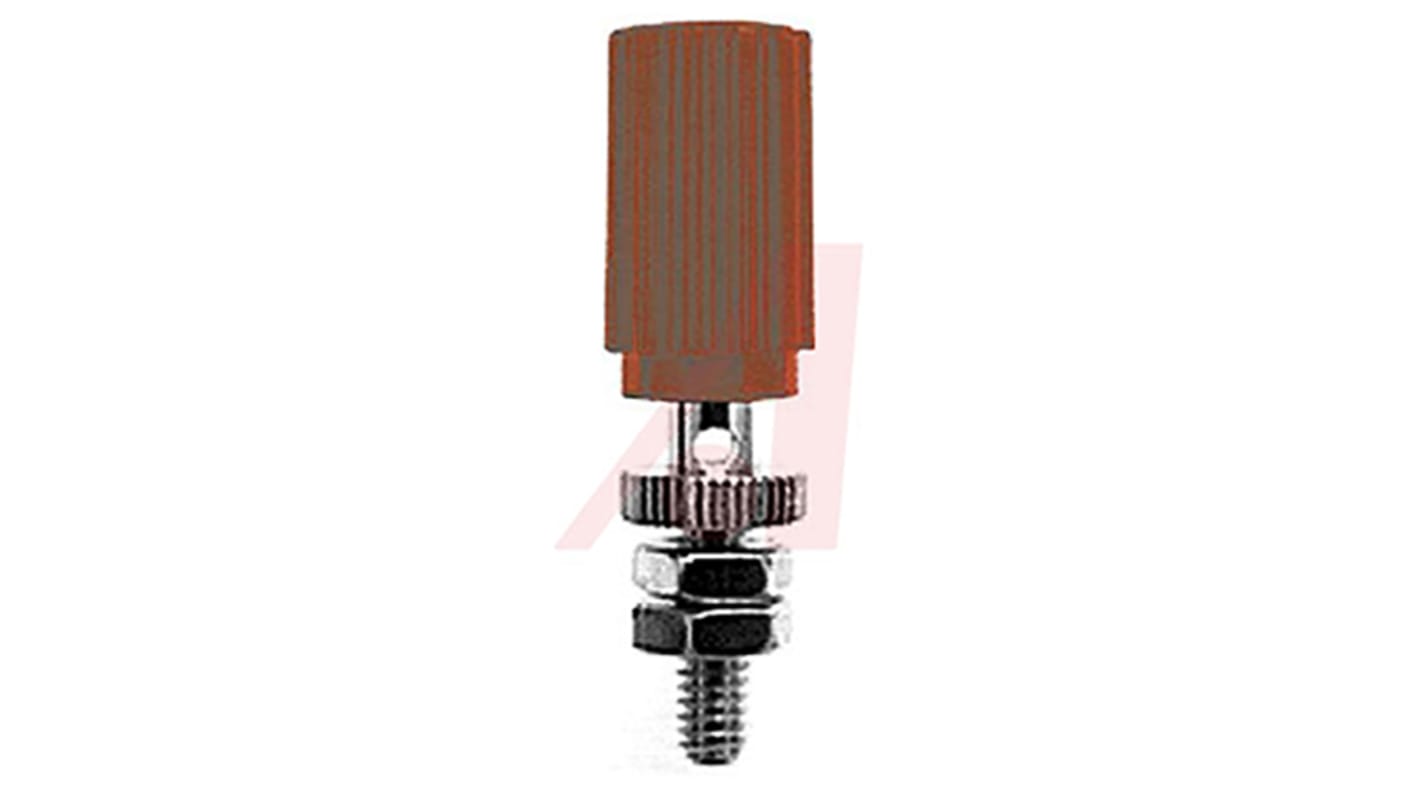 Abbatron 15A, Red Binding Post With Brass Contacts and Nickel Plated