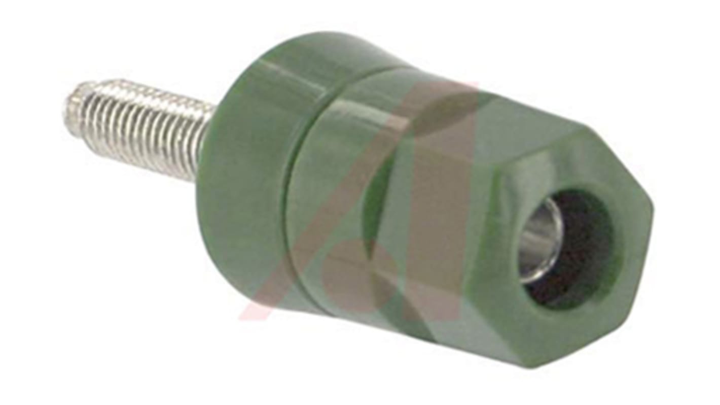 Abbatron 30A, Green Binding Post With Brass Contacts and Tin Plated