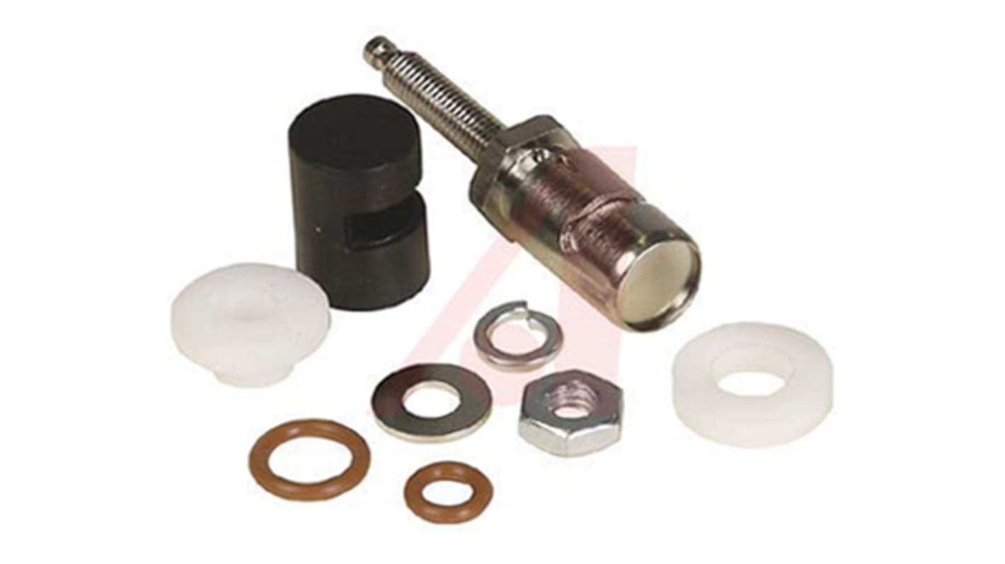 Abbatron, Black Binding Post With Brass Contacts and Nickel Plated