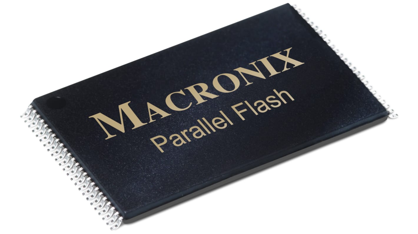 Macronix NOR 64Mbit Parallel Flash Memory 48-Pin TSOP, MX29GL640ETTI-70G