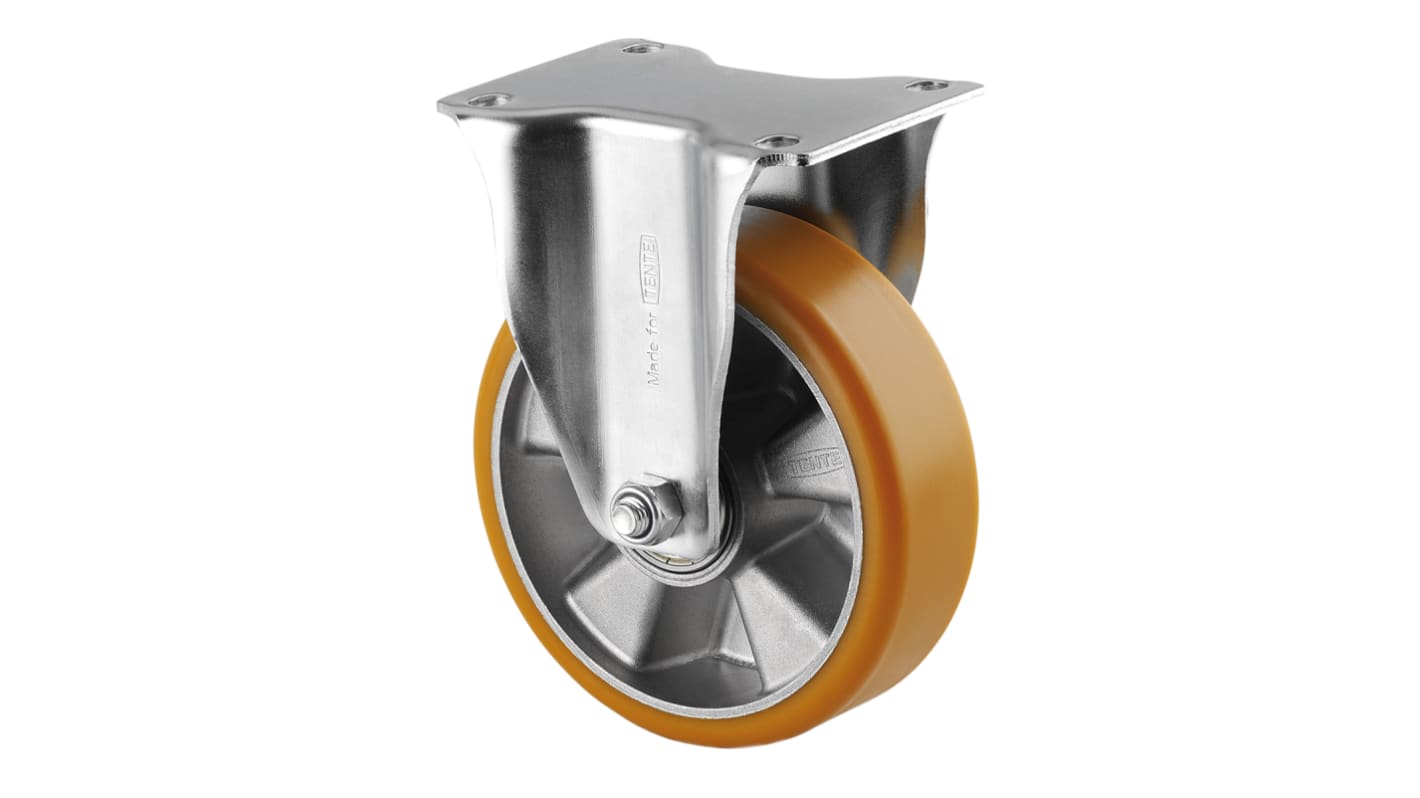 Ruota per carrelli non orientabile Tente in Poliuretano, Ø 160mm, 600kg