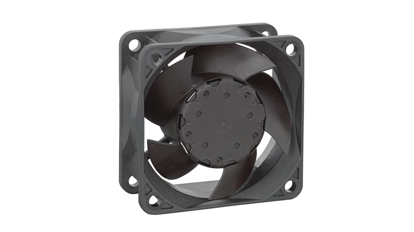 ebm-papst 630 Series Axial Fan, 12 V dc, DC Operation, 40m³/h, 1.8W, IP68, 60 x 60 x 25mm