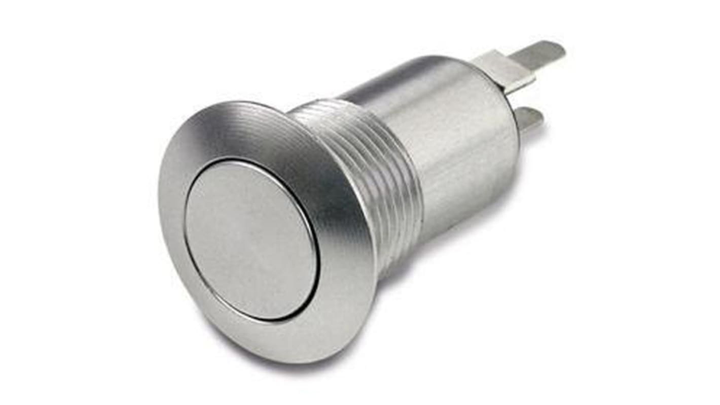 Otto Push Button Switch, Latching, Panel Mount, SPST, 28 V dc, 115V ac, IP64, IP68S, IP69K